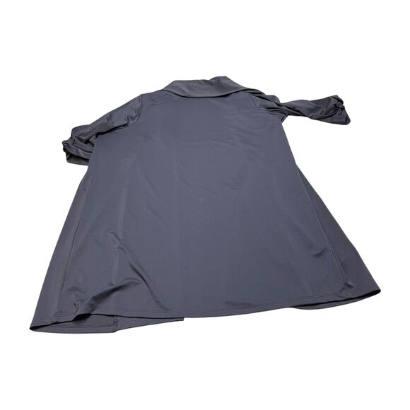 Talbots Cardigan Top Women's 1X Plus Navy Blue 3/4 Sleeve Open Front Classic - Picture 2 of 7